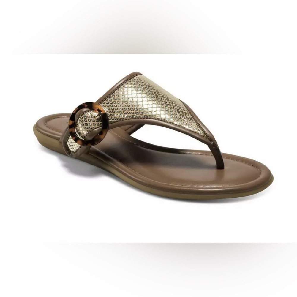Aerosoles metalic flip flop size 10 new